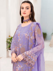 Ramsha Chevron Vol-07 Embroidered Chiffon Unstitched 3Pc Suit A-711