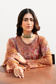 Ramsha Chevron Vol-08 Embroidered Chiffon Unstitched 3Pc Suit A-810