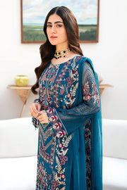 Ramsha Chevron Vol-08 Embroidered Chiffon Unstitched 3Pc Suit A-811