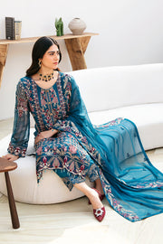 Ramsha Chevron Vol-08 Embroidered Chiffon Unstitched 3Pc Suit A-811