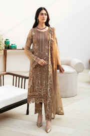 Ramsha Chevron Vol-08 Embroidered Chiffon Unstitched 3Pc Suit A-812