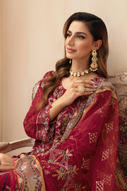 Ramsha Chevron Vol-09 Embroidered Chiffon Unstitched 3Pc Suit A-907