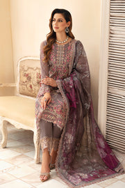Ramsha Chevron Vol-09 Embroidered Chiffon Unstitched 3Pc Suit A-908