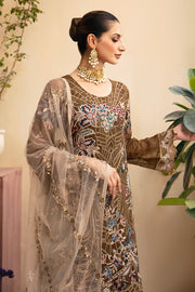 Ramsha Chevron Vol-09 Embroidered Chiffon Unstitched 3Pc Suit A-910