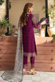 Ramsha Chevron Vol-09 Embroidered Chiffon Unstitched 3Pc Suit A-911
