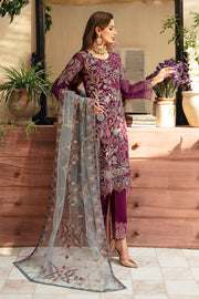 Ramsha Chevron Vol-09 Embroidered Chiffon Unstitched 3Pc Suit A-911