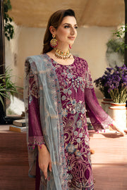 Ramsha Chevron Vol-09 Embroidered Chiffon Unstitched 3Pc Suit A-911