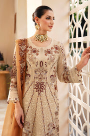 Ramsha Chevron Vol-09 Embroidered Chiffon Unstitched 3Pc Suit A-912