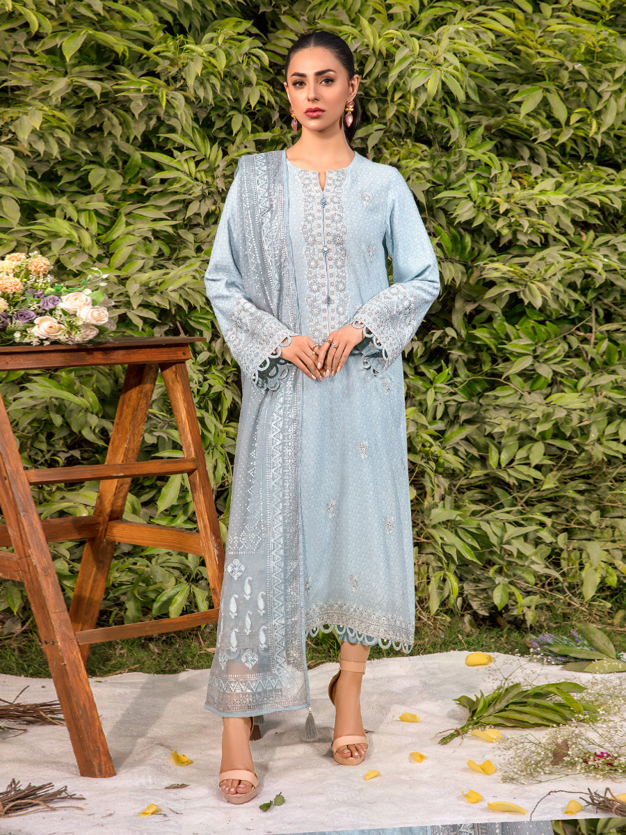 ACE Galleria Bahaar Festive Embroidered Dobby 3Pc Suit A-WU3P23-22791