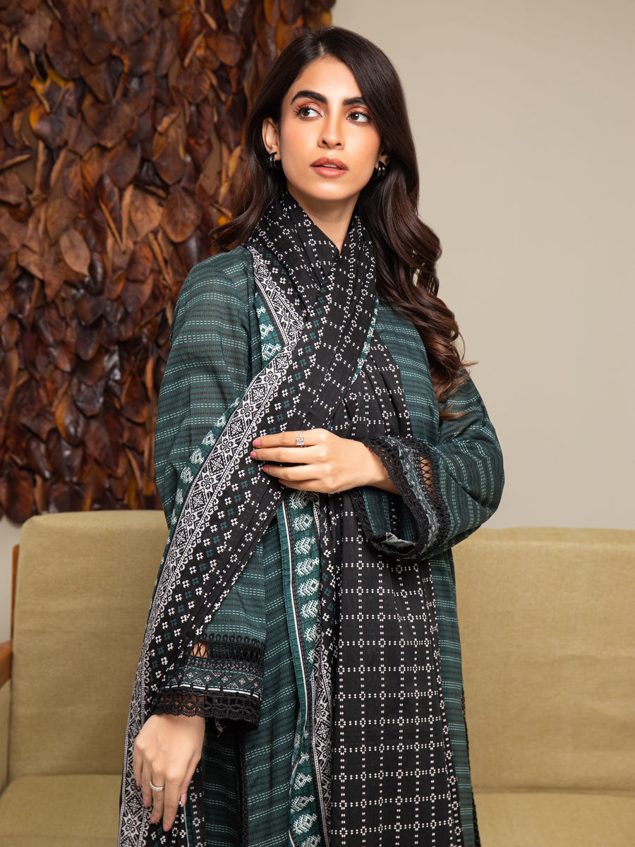 ACE Galleria Merak Printed Cambric Unstitched 3Pc Suit A-WU3PMC23-24001