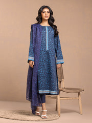 ACE Galleria Merak Printed Cambric Unstitched 3Pc Suit A-WU3PMC23-24015