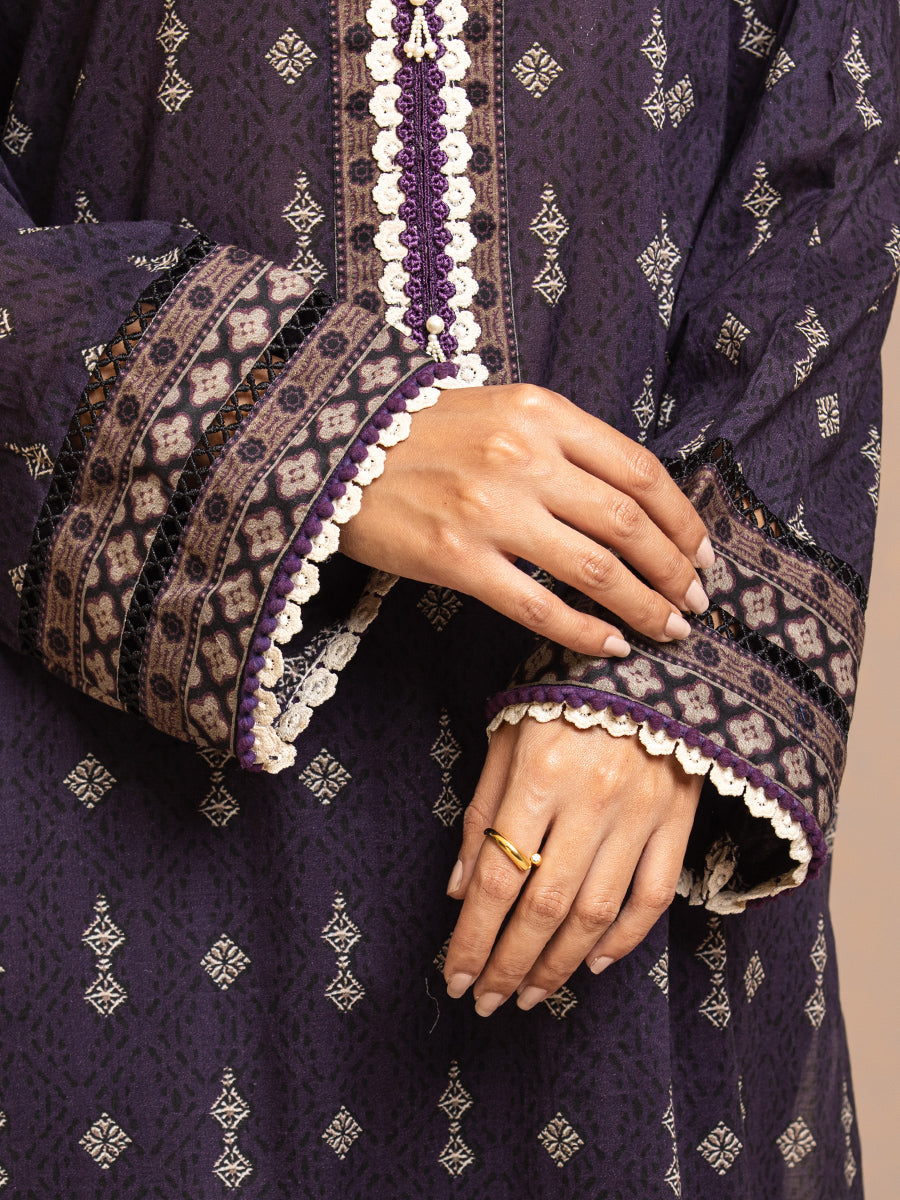 ACE Galleria Merak Printed Khaddar Unstitched 3Pc Suit A-WU3PMK23-22876