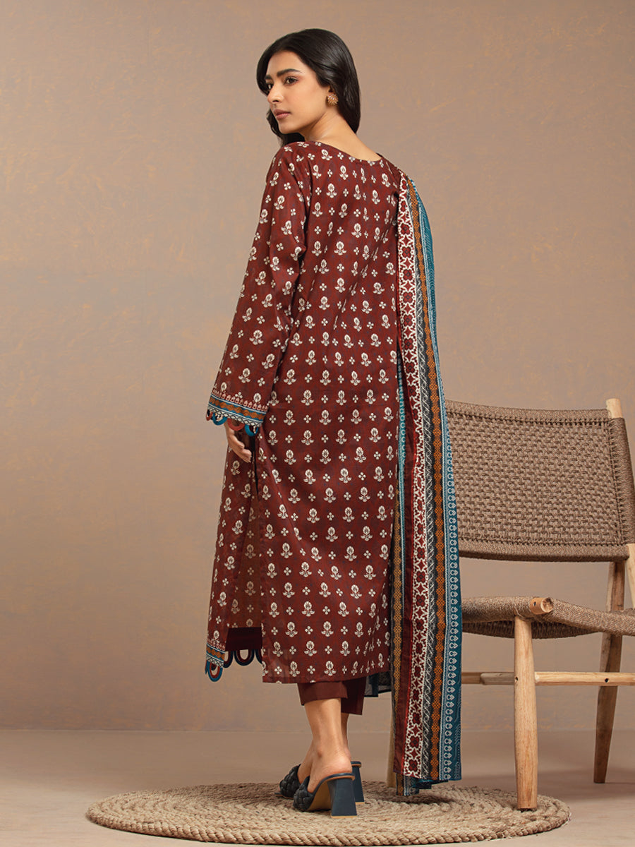 ACE Galleria Merak Printed Khaddar Unstitched 3Pc Suit A-WU3PMK23-22885