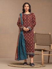 ACE Galleria Merak Printed Khaddar Unstitched 3Pc Suit A-WU3PMK23-22885