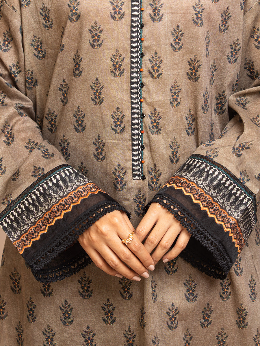 ACE Galleria Merak Printed Khaddar Unstitched 3Pc Suit A-WU3PMK23-22888