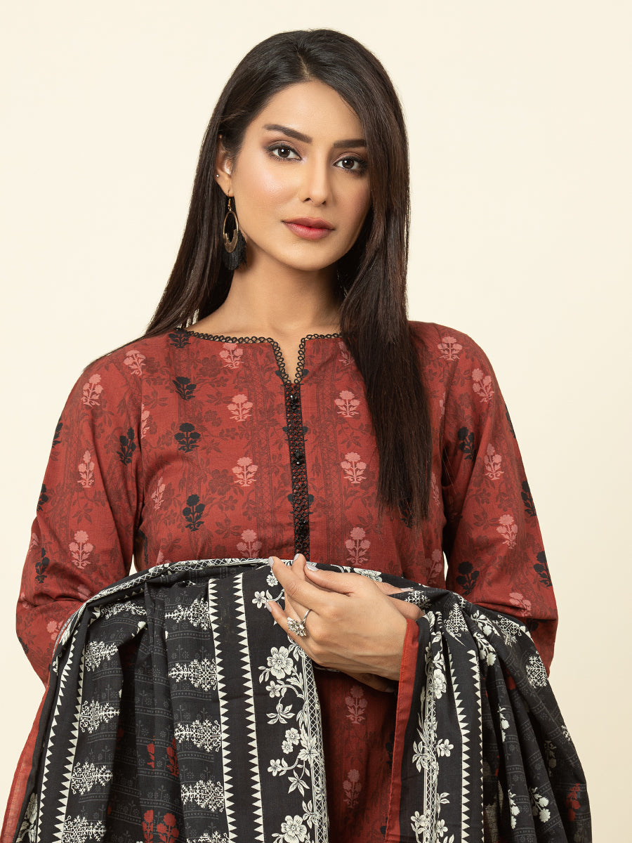 ACE Galleria Merak Printed Lawn Unstitched 3Pc Suit A-WU3PML23-22662