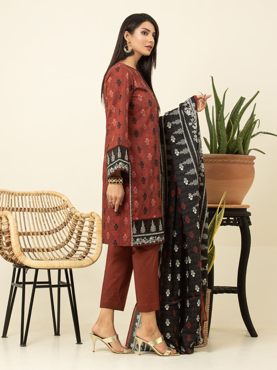 ACE Galleria Merak Printed Lawn Unstitched 3Pc Suit A-WU3PML23-22662