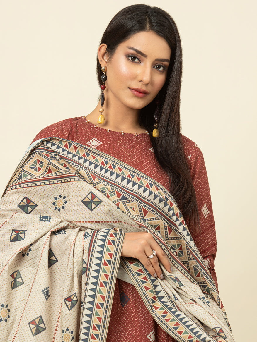 ACE Galleria Merak Printed Lawn Unstitched 3Pc Suit A-WU3PML23-22669