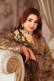 Ramsha Aangan Vol-02 Embroidered Raw Silk Unstitched 3Pc Suit AA-210