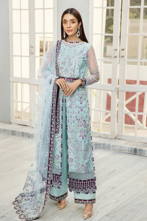 Alizeh Fashion Unstitched Embroidered Formal 3Pc Suit D-09 Aabyaan