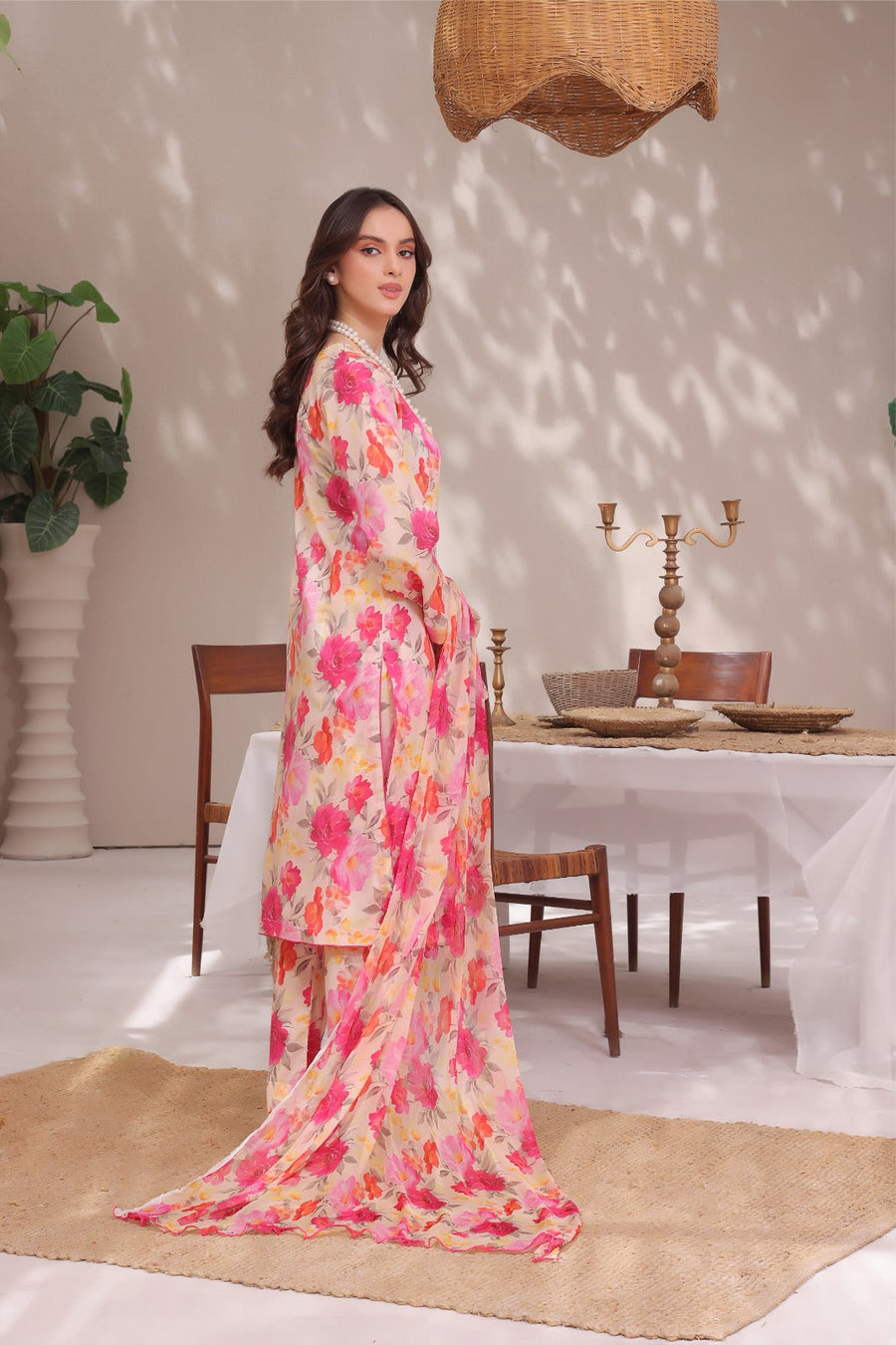 Feathers Premium Printed Lawn Unstitched 3Pc Suit AAKIFAH-FT271