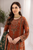 Alizeh Fashion Rang e Mehr Embroidered Chiffon 3Pc Suit D-02 AARMISH