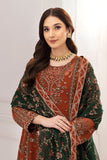 Alizeh Fashion Rang e Mehr Embroidered Chiffon 3Pc Suit D-02 AARMISH