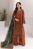 Alizeh Fashion Rang e Mehr Embroidered Chiffon 3Pc Suit D-02 AARMISH