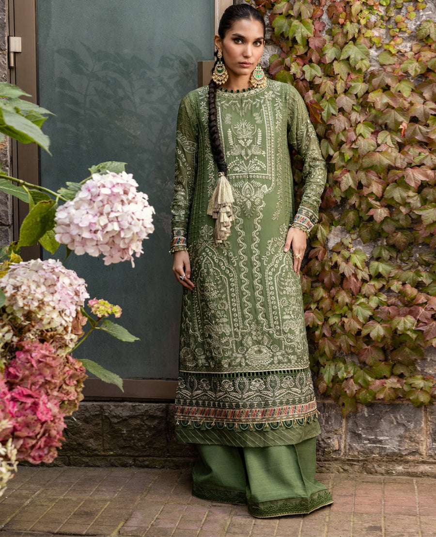 Zahra by Xenia Formals Embroidered Chiffon Unstitched 3Pc Suit D-05 ABAL