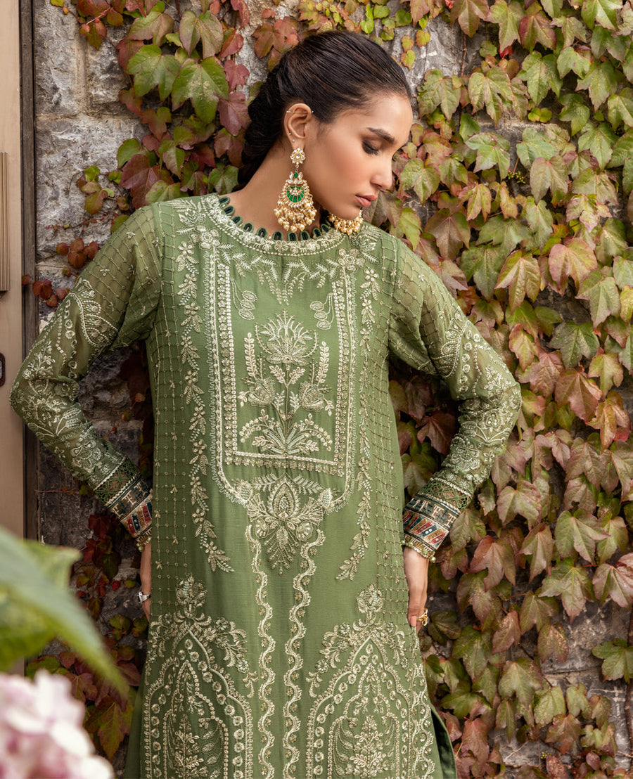 Zahra by Xenia Formals Embroidered Chiffon Unstitched 3Pc Suit D-05 ABAL