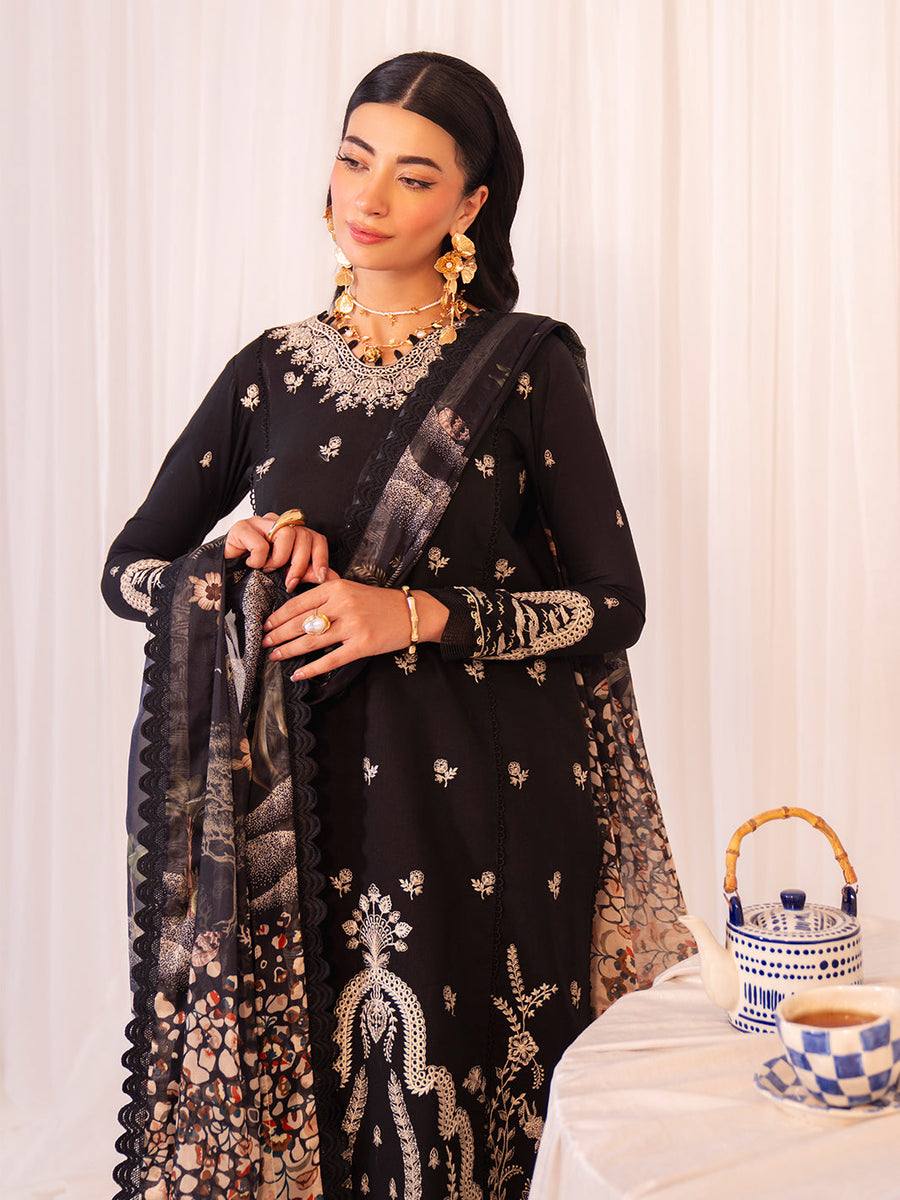 Faiza Faisal Celine Unstitched Lawn 3Pc Suit FNF-SS25-0414 ADELE