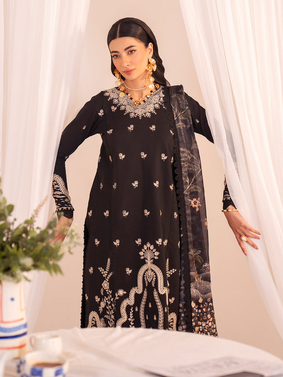 Faiza Faisal Celine Unstitched Lawn 3Pc Suit FNF-SS25-0414 ADELE