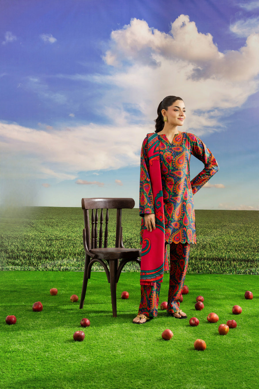 Feathers Dosti Digital Printed Khaddar Unstitched 3Pc Suit ADELN-FT571