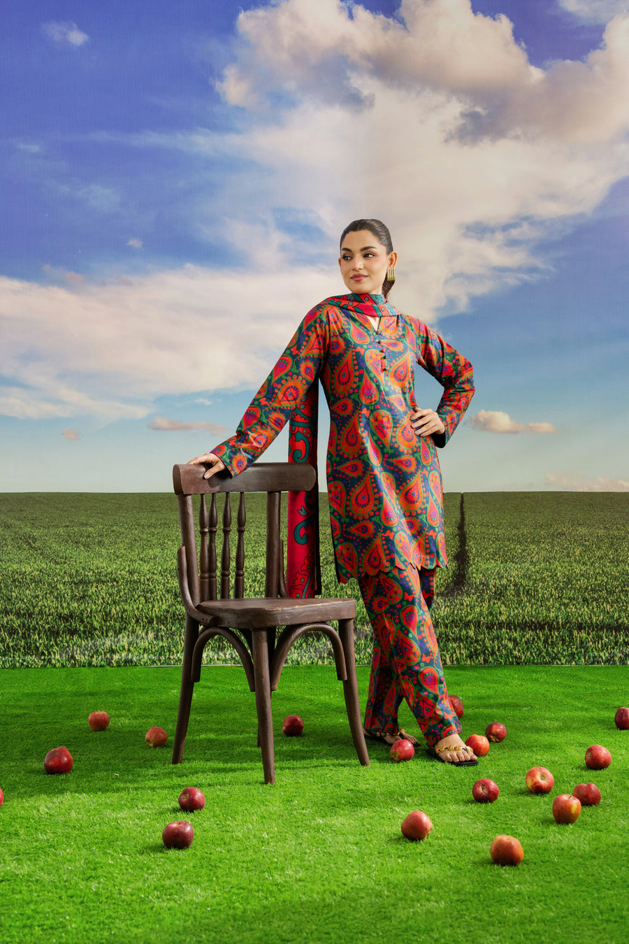 Feathers Dosti Digital Printed Khaddar Unstitched 3Pc Suit ADELN-FT571