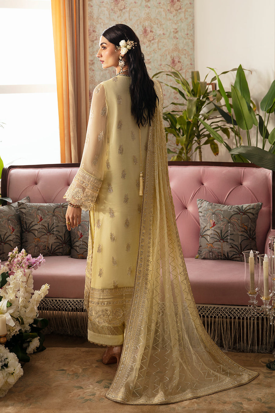 Ayzel The Whispers of Grandeur Unstitched Chiffon 3Pc Suit ADK-V1-04