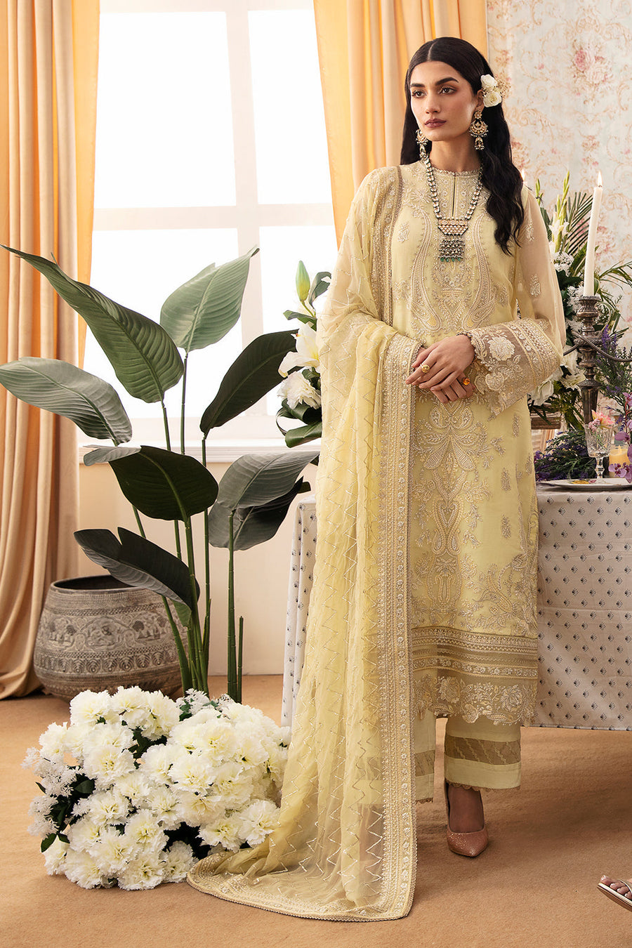 Ayzel The Whispers of Grandeur Unstitched Chiffon 3Pc Suit ADK-V1-04