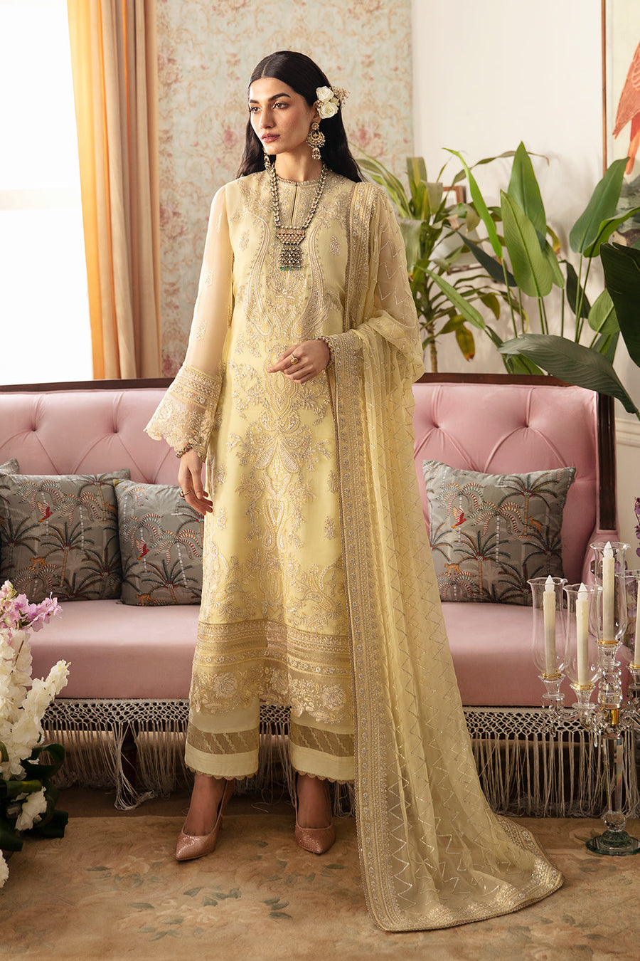 Ayzel The Whispers of Grandeur Unstitched Chiffon 3Pc Suit ADK-V1-04