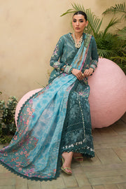 Afrozeh The Painted Garden Unstitched Lawn 3Pc Suit AEF-24-V1-01