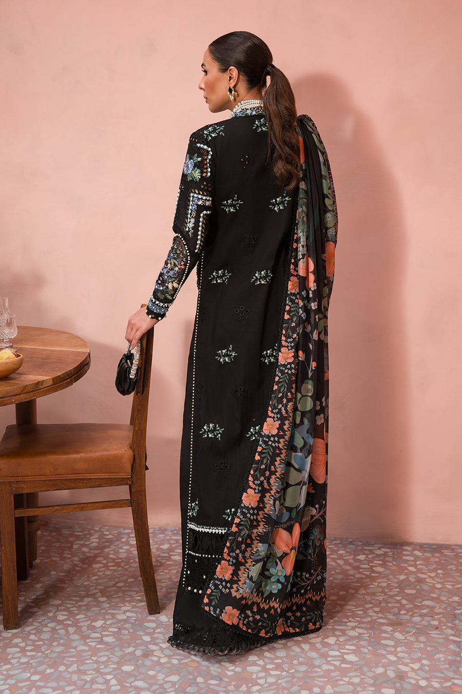 Afrozeh The Painted Garden Unstitched Lawn 3Pc Suit AEF-24-V1-03