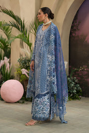 Afrozeh The Painted Garden Unstitched Lawn 3Pc Suit AEF-24-V1-07