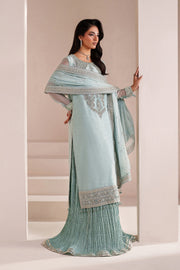 Alizeh Aymal Embroidered Chiffon Unstitched 3Pc Suit AF-BHM-4063-Azure