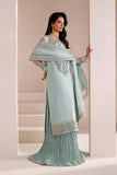 Alizeh Aymal Embroidered Chiffon Unstitched 3Pc Suit AF-BHM-4063-Azure
