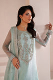 Alizeh Aymal Embroidered Chiffon Unstitched 3Pc Suit AF-BHM-4063-Azure