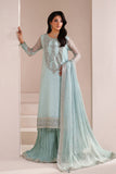 Alizeh Aymal Embroidered Chiffon Unstitched 3Pc Suit AF-BHM-4063-Azure