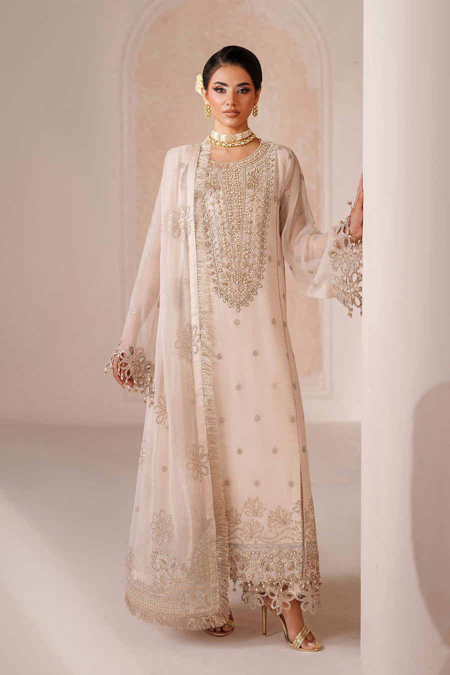 Alizeh Aymal Embroidered Chiffon Unstitched 3Pc Suit AF-BHM-4065-Mika