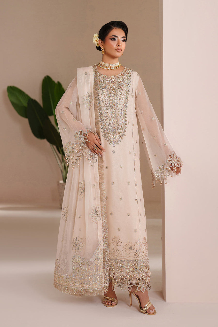 Alizeh Aymal Embroidered Chiffon Unstitched 3Pc Suit AF-BHM-4065-Mika