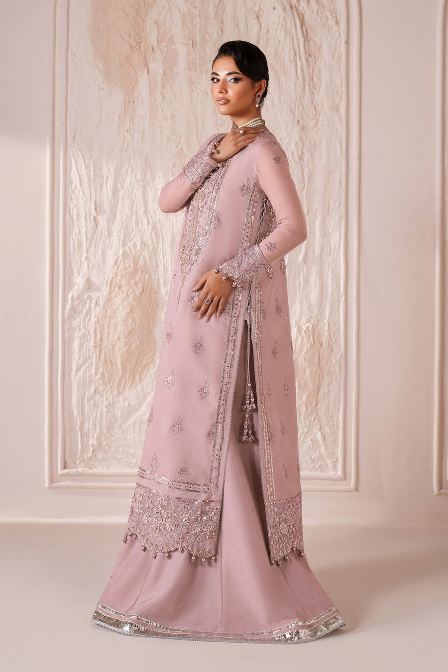 Alizeh Aymal Embroidered Chiffon Unstitched 3Pc Suit AF-BHM-4066-June