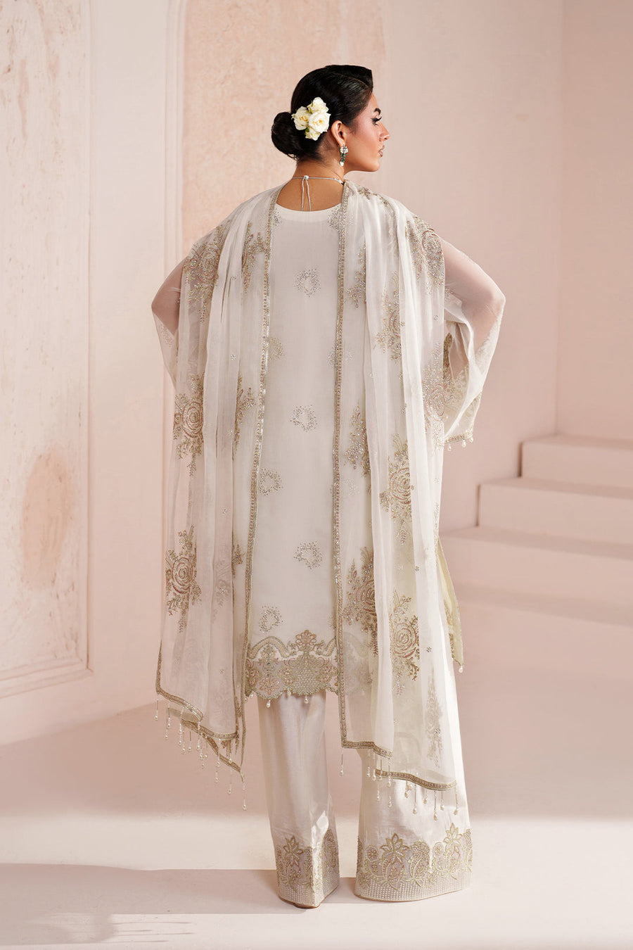 Alizeh Aymal Embroidered Chiffon Unstitched 3Pc Suit AF-BHM-4067-Zeba