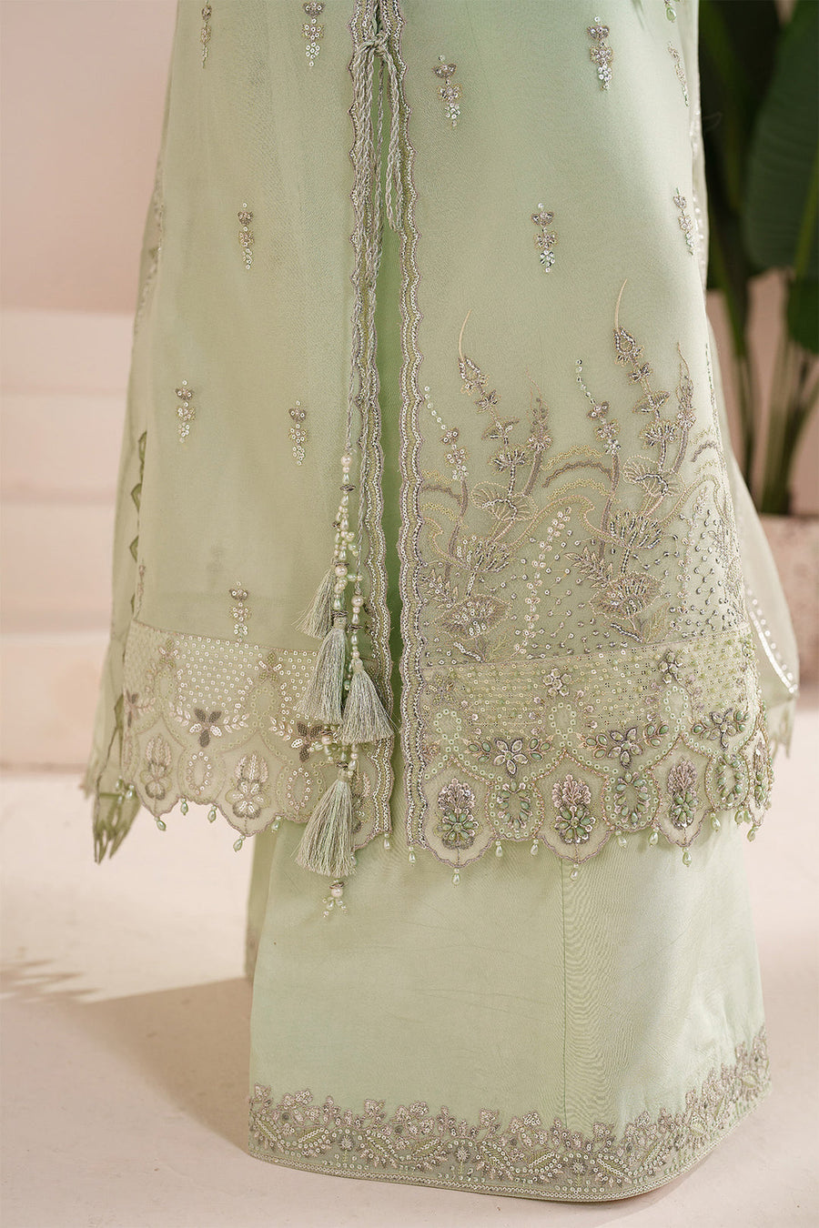Alizeh Aymal Embroidered Chiffon Unstitched 3Pc Suit AF-BHM-4068-Zyah