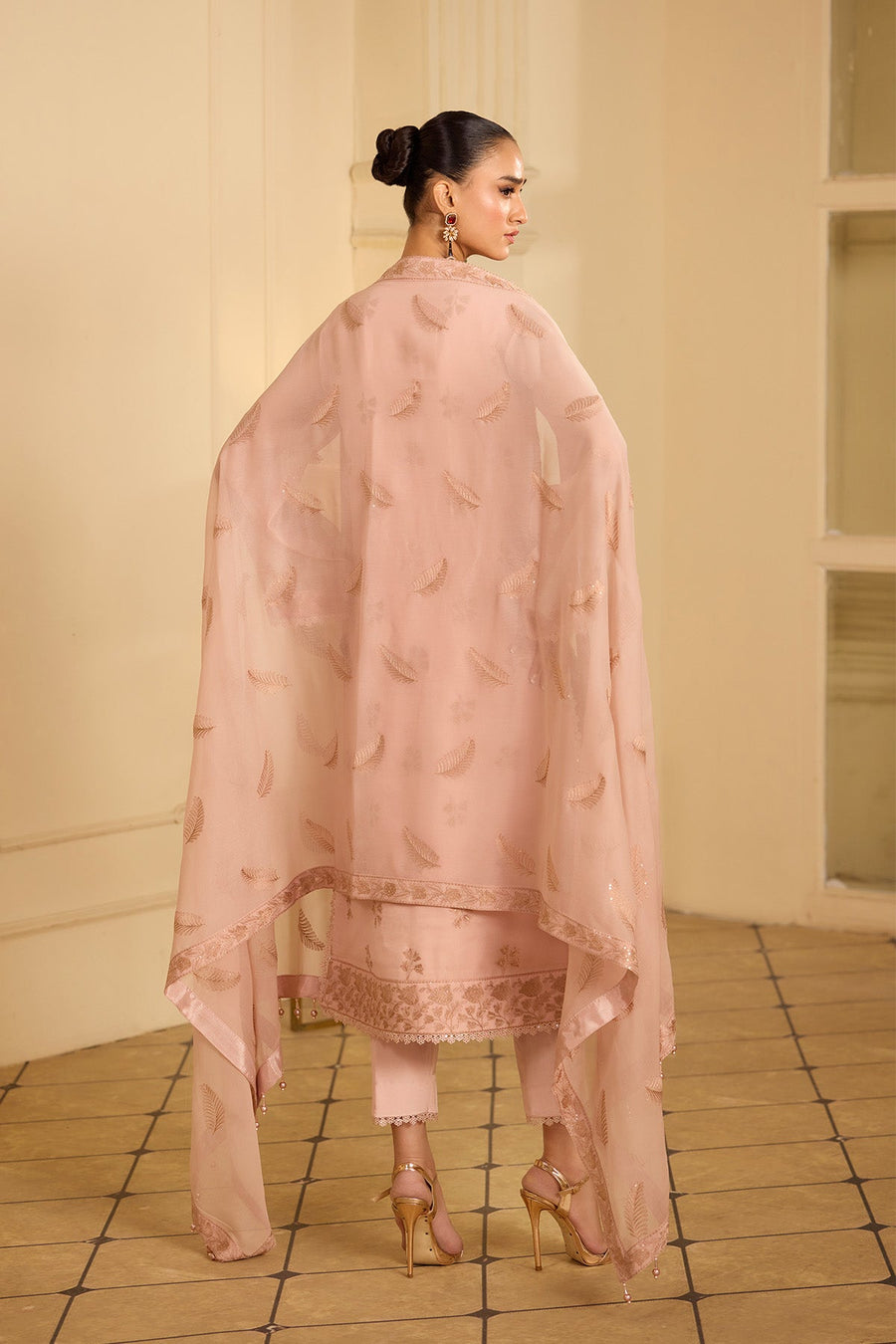 Alizeh Formals Embroidered Chiffon Unstitched 3Pc Suit AF-CH-2248-Ebrah